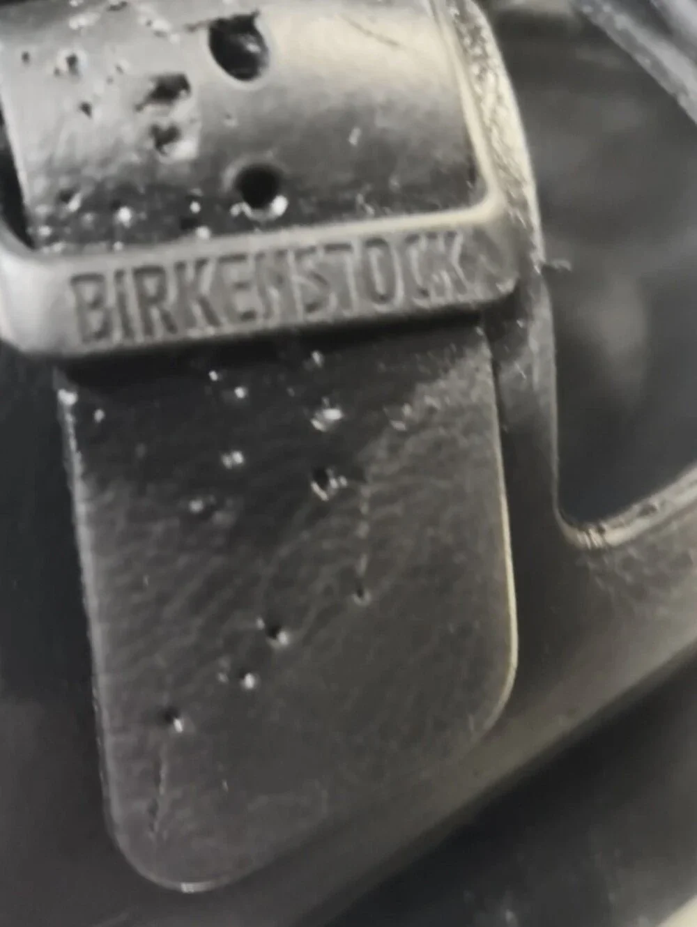 Mens 11 black Birkenstock Arizona EVA sandals,  lightweight two-strap Design.